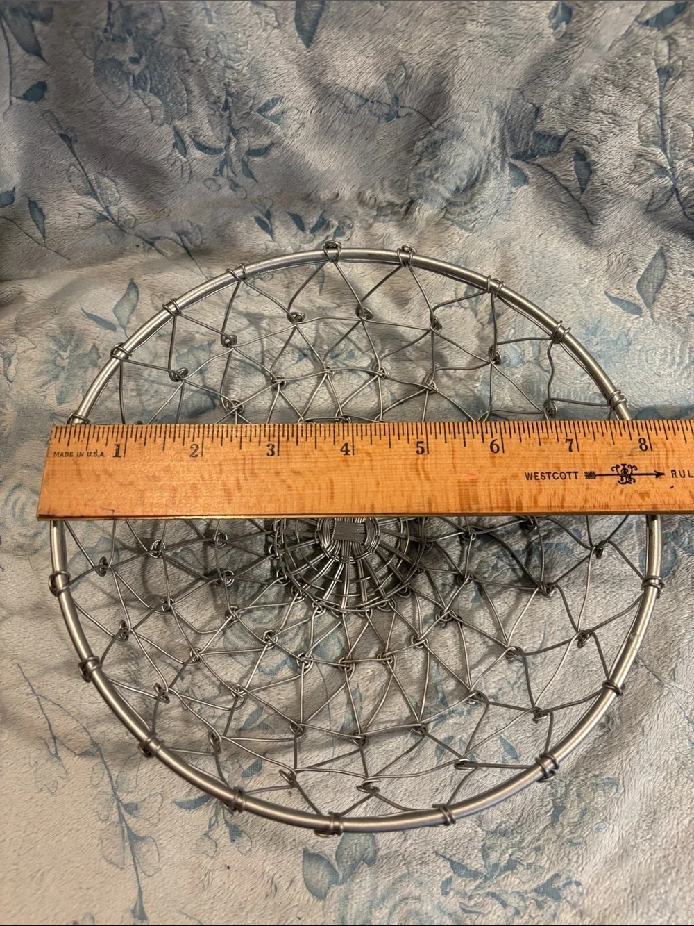 Silver Wire Decorative Basket